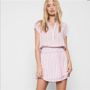 Rails Angelina Rose Stripe Smocked Mini Dress